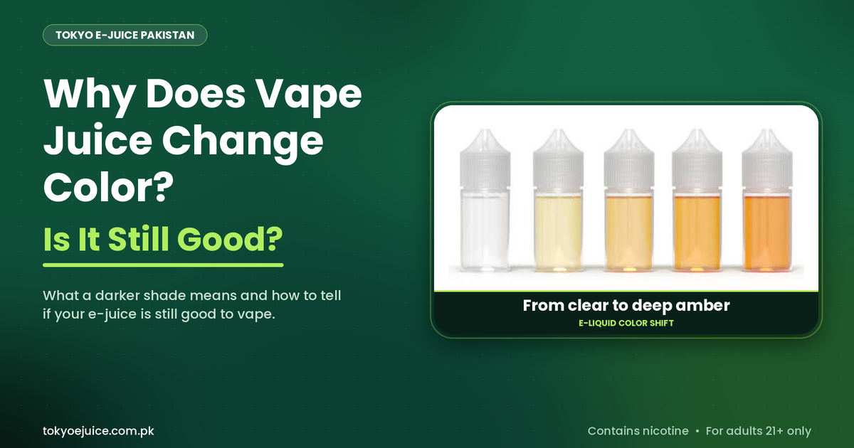 Why Does Vape Juice Change Color? Is It Still Good?