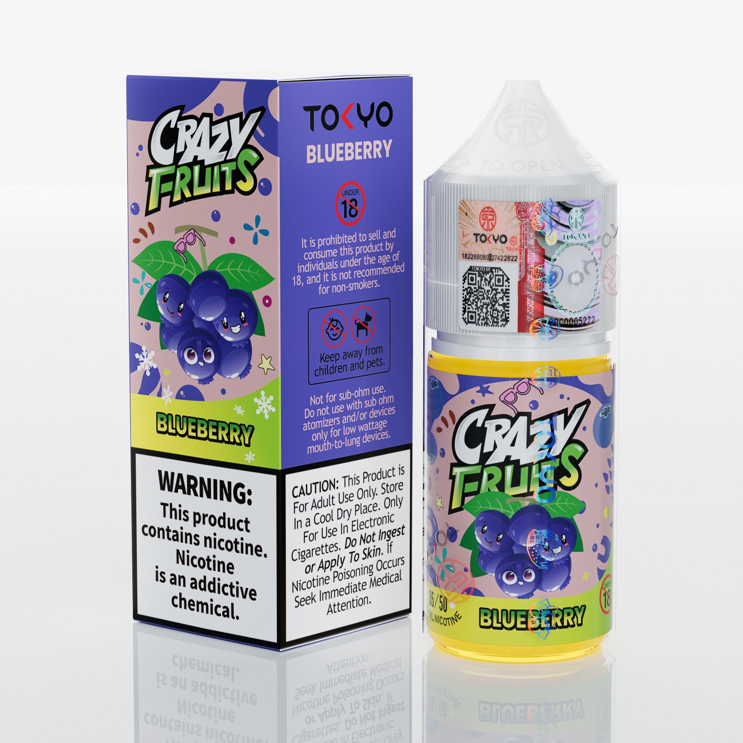 BLUEBERRY 30ML - TOKYO CRAZY FRUITS