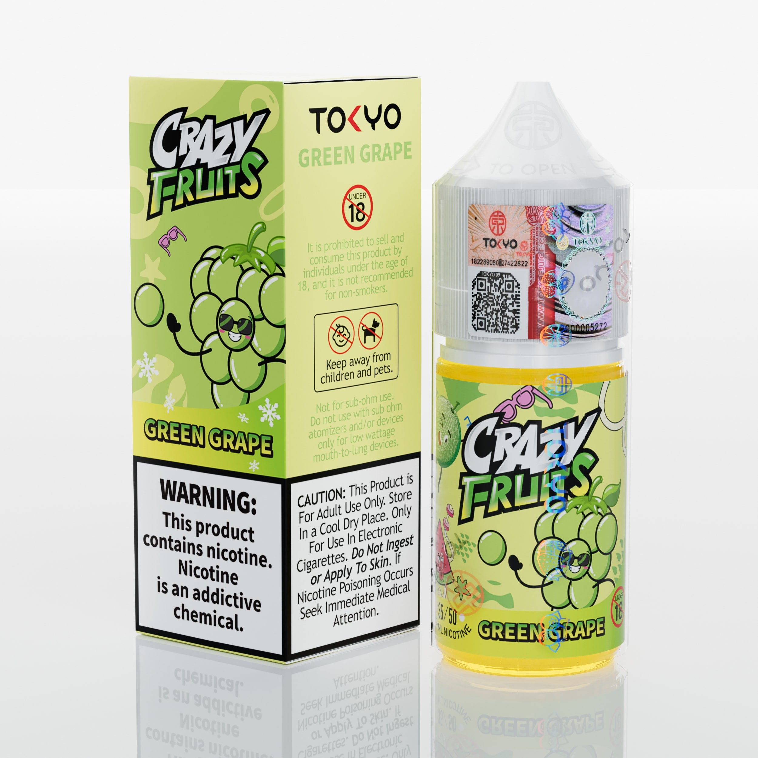 GREEN GRAPE 30ML - TOKYO CRAZY FRUITS