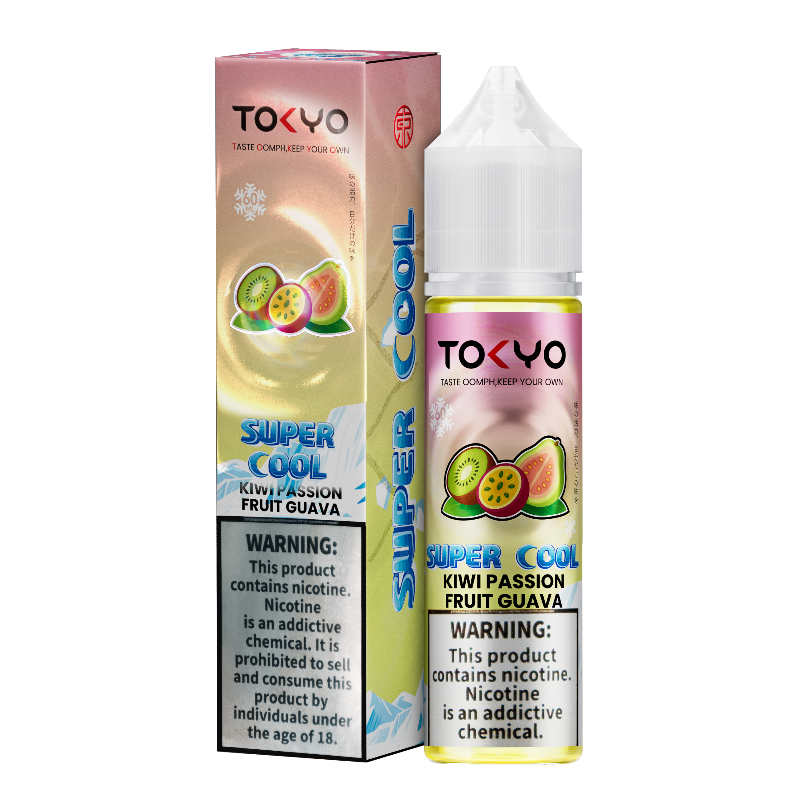 KIWI PASSION FRUIT GUAVA 60ML - TOKYO SUPER COOL