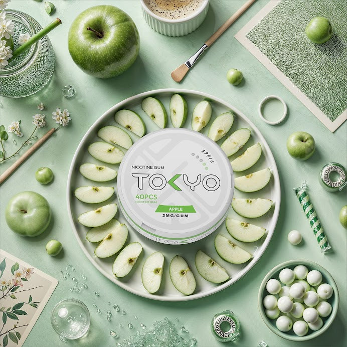 APPLE 2MG - TOKYO NICOTINE GUM 2MG 40PC PACK