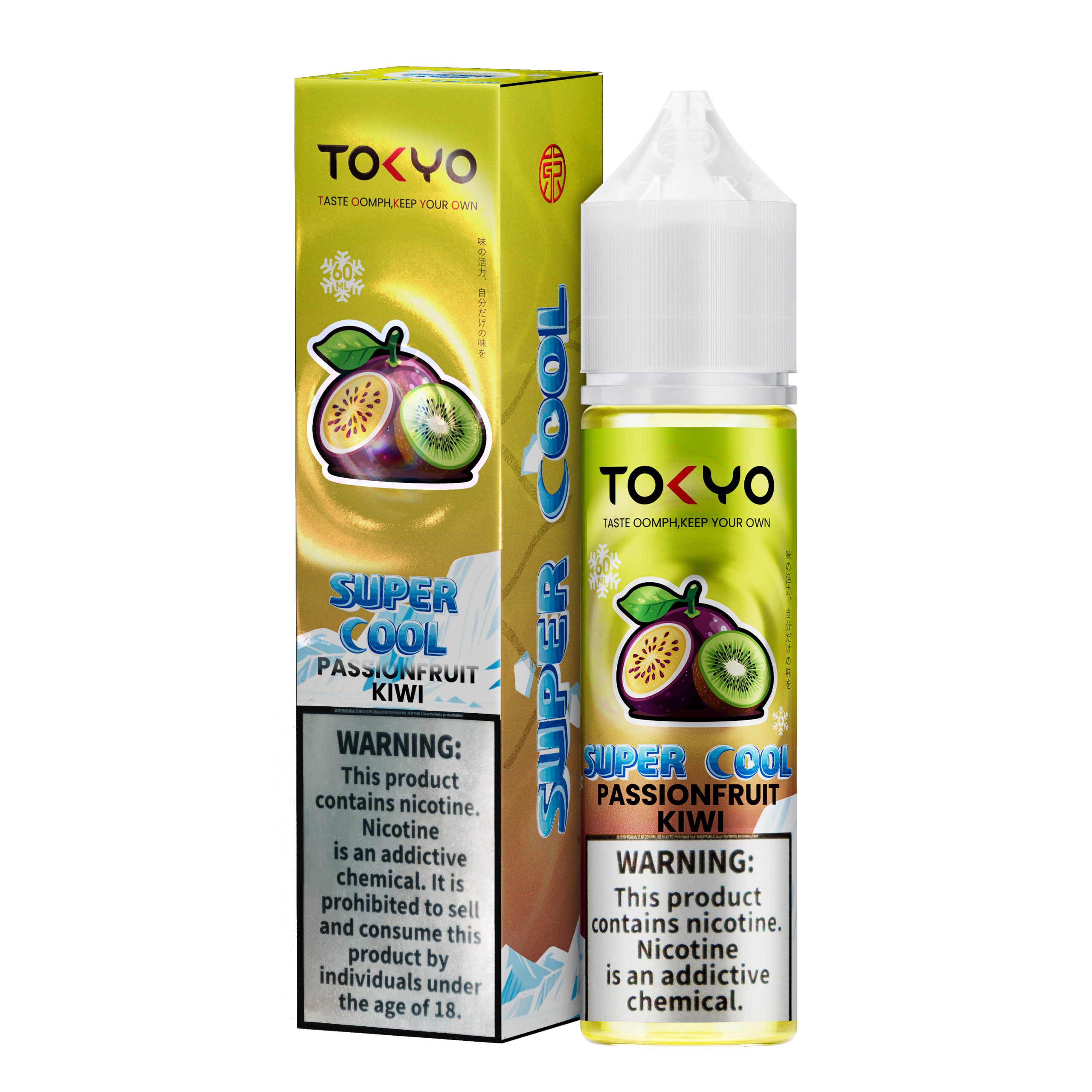 PASSION FRUIT KIWI 60ML - TOKYO SUPER COOL