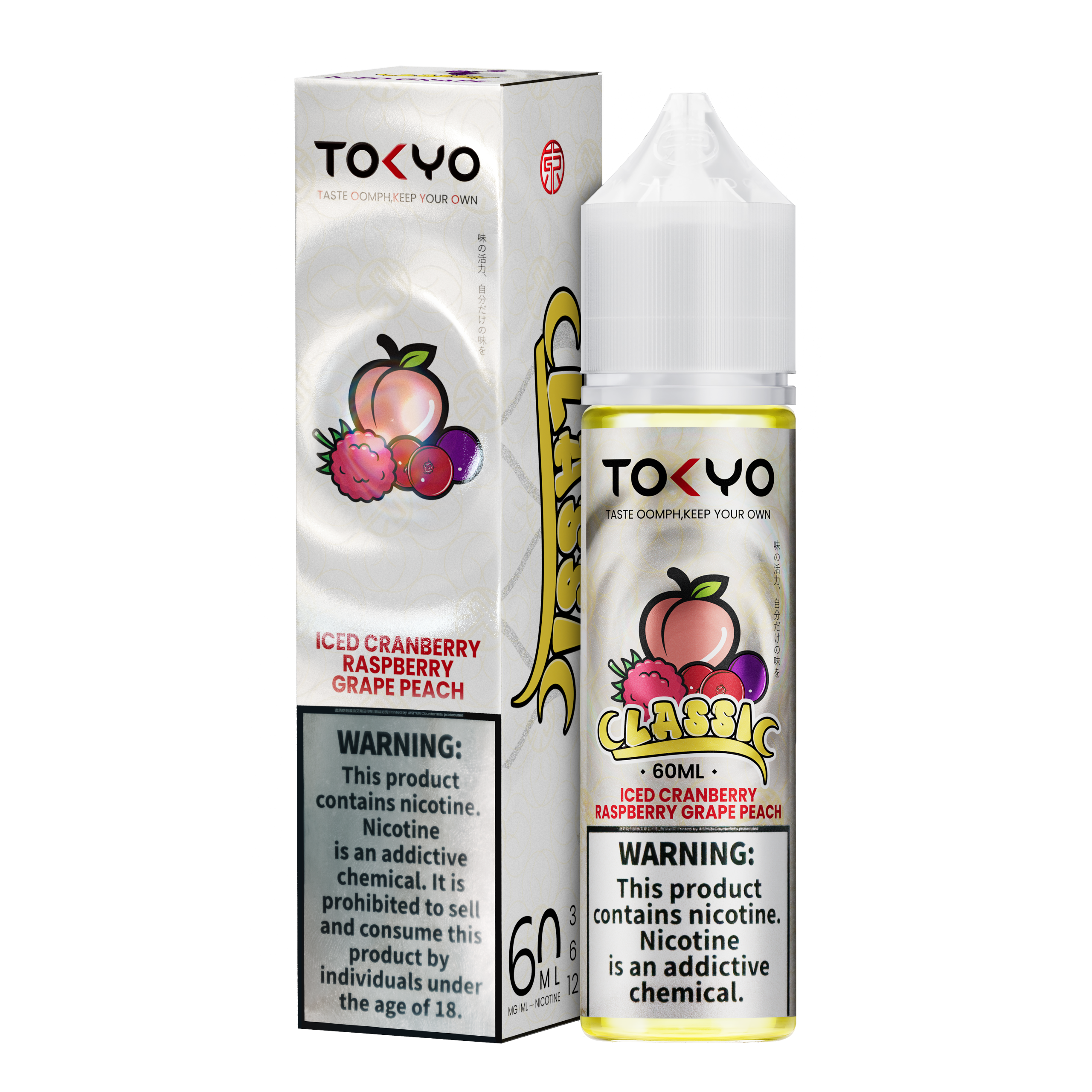 CRANBERRY RASPBERRY GRAPE PEACH 60ML - TOKYO CLASSIC SERIES