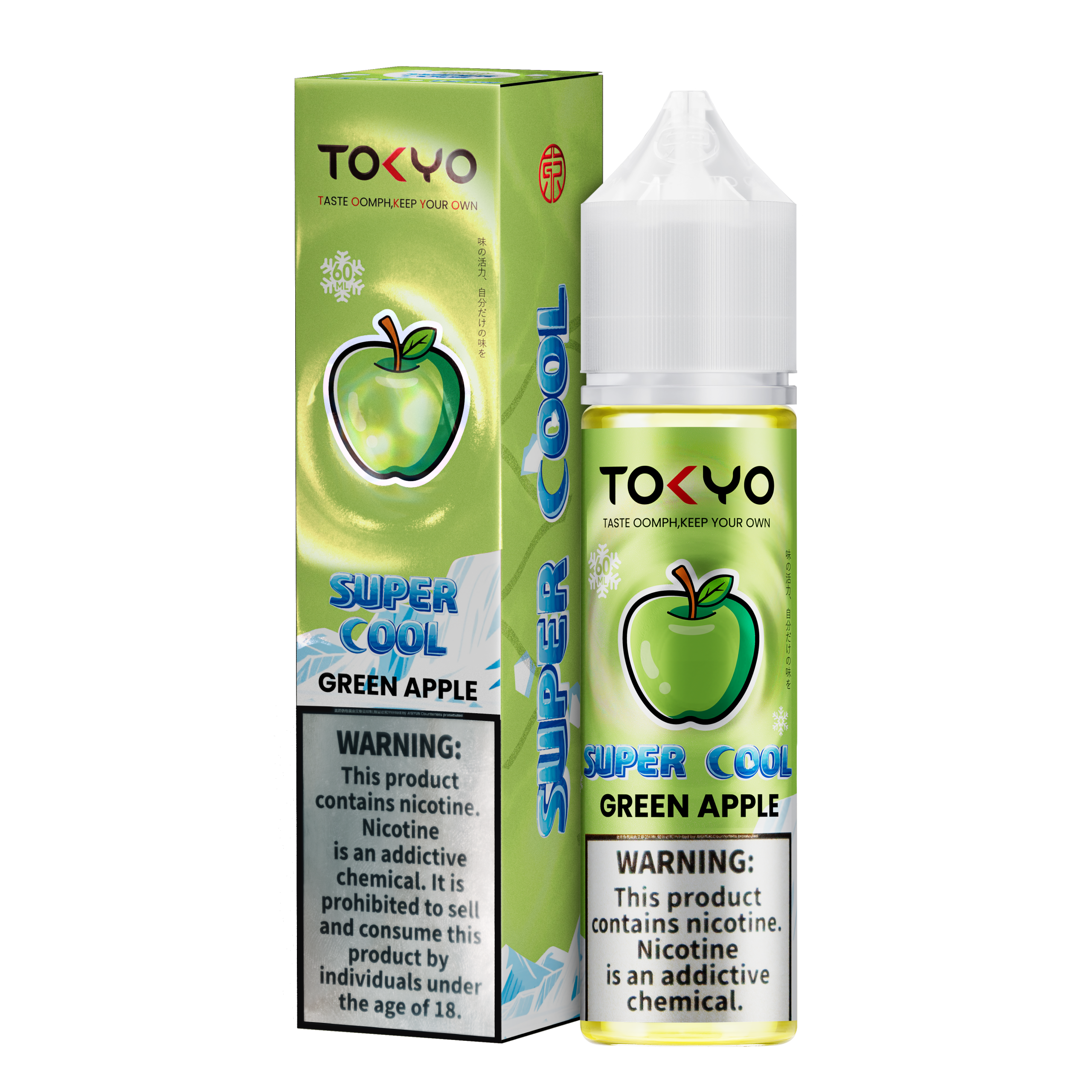 GREEN APPLE 60ML - TOKYO SUPER COOL