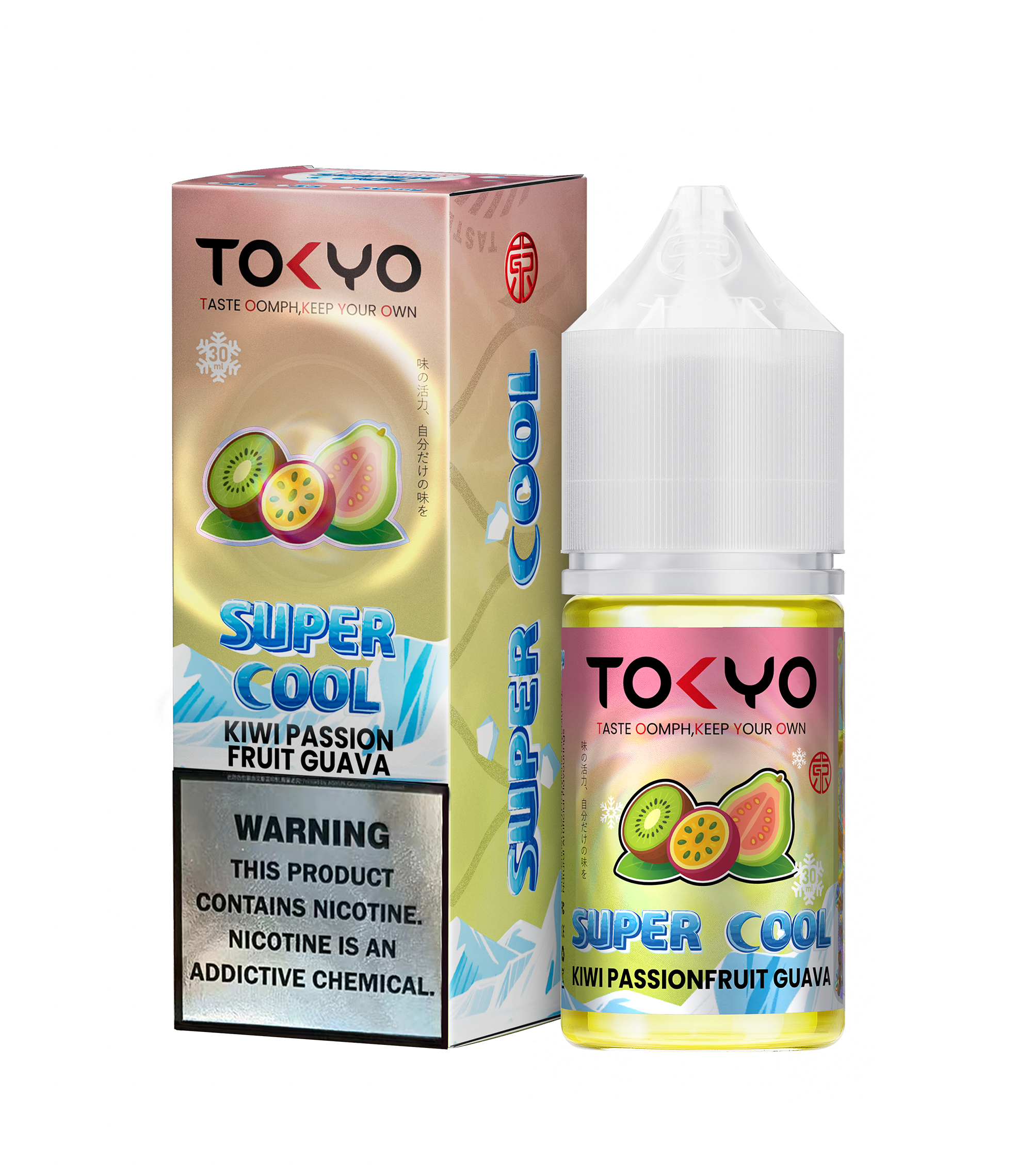 KIWI PASSION FRUIT GUAVA ICE 30ML - TOKYO SUPER COOL