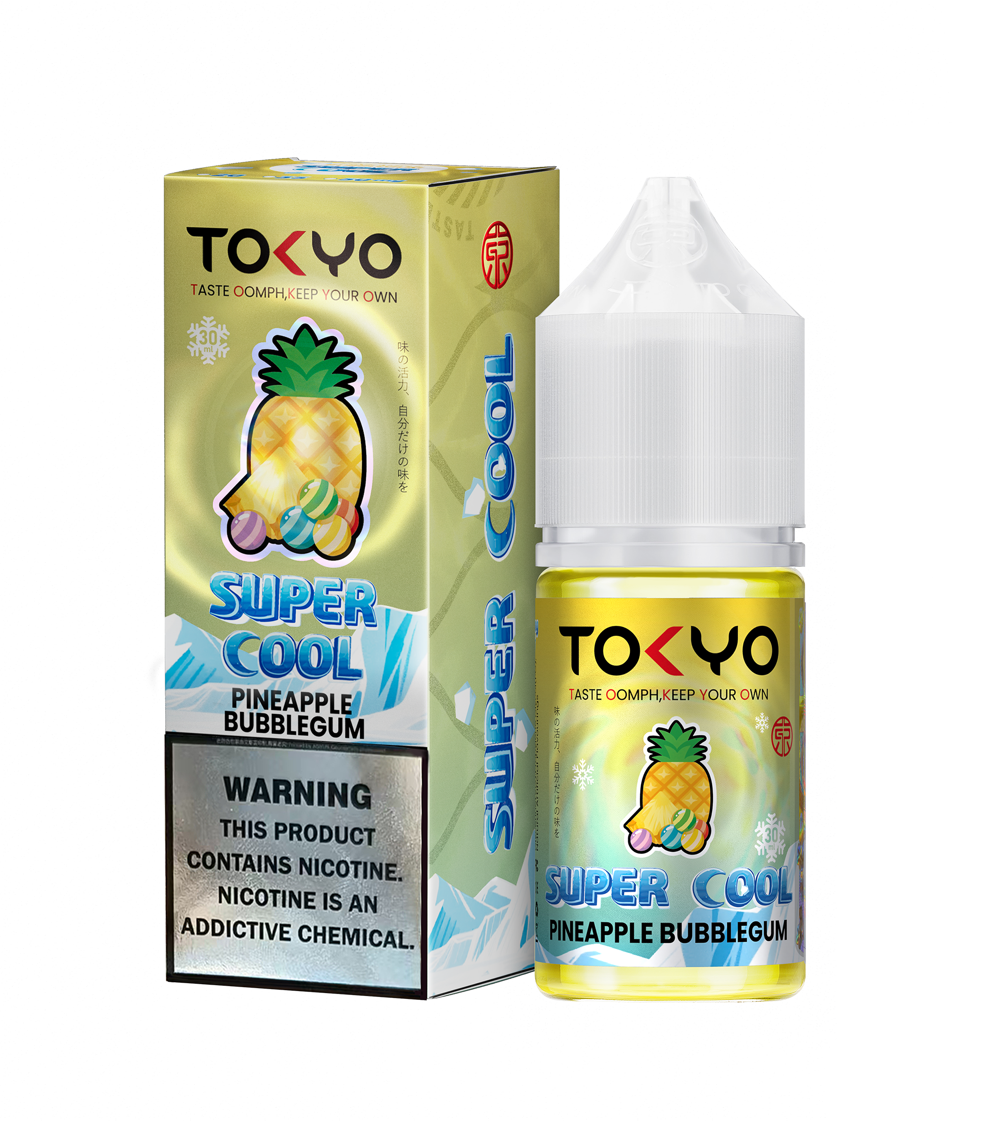 PINEAPPLE BUBBLEGUM ICE 30ML - TOKYO SUPER COOL